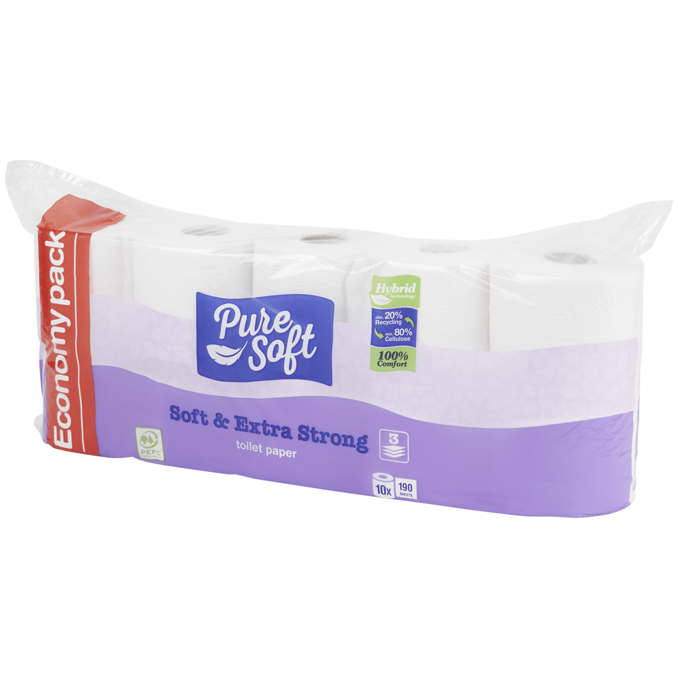 Pure Soft toiletpapier Soft & Extra Strong