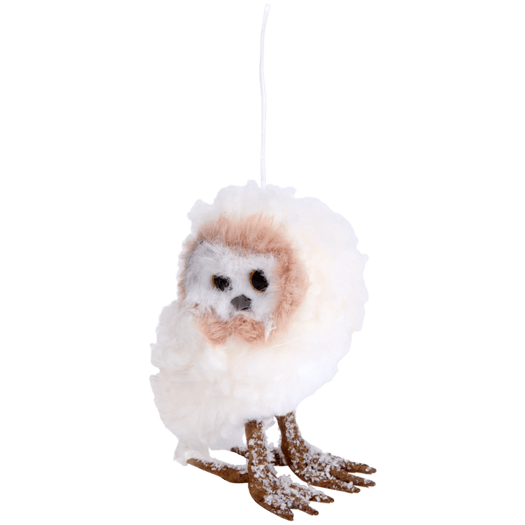 Colgante de pájaro de tela de peluche