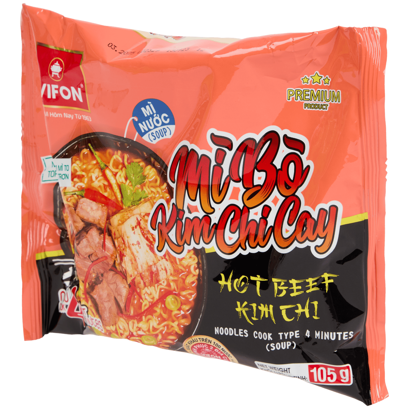 Vifon instant noedels Hot Beef Kimchi