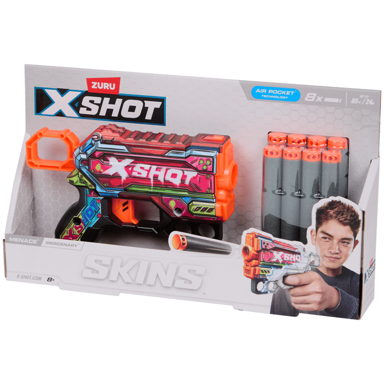 Zuru X-Shot Dartpistole Skins Menace