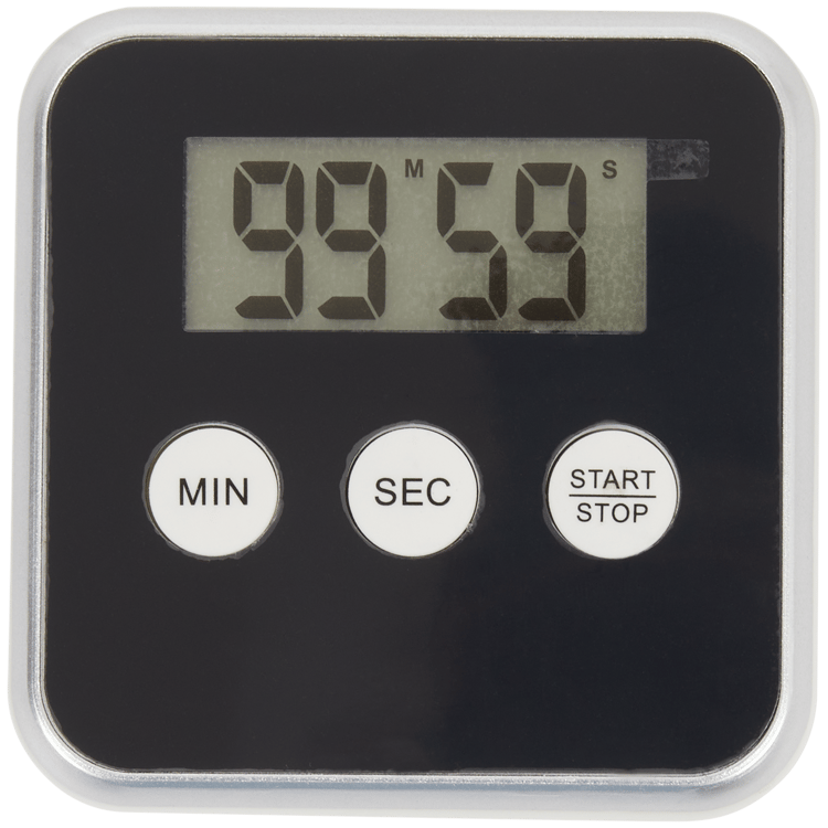 Minuteur De Cuisine Avec Alarme En Acier Inoxydable 6x3,5 Cm