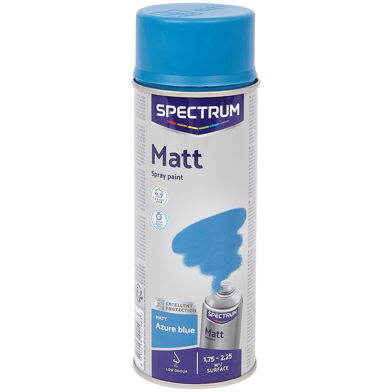 Spectrum matte spuitverf azuurblauw