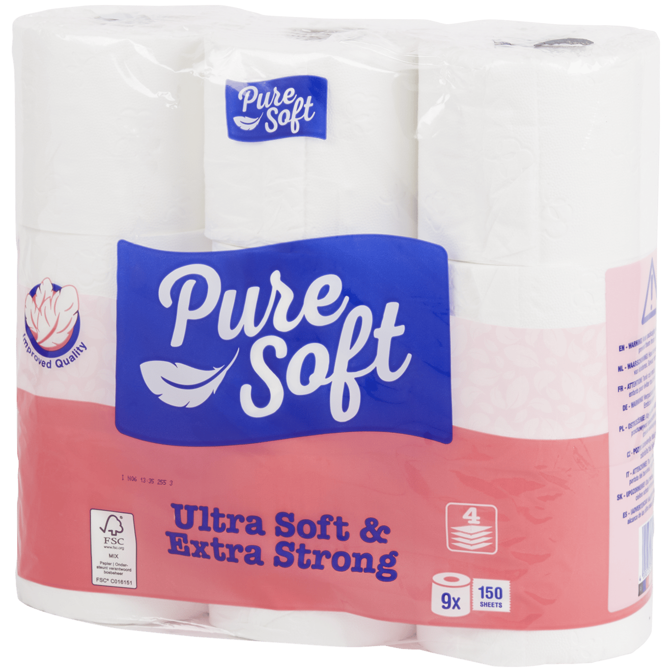 Carta igienica Pure Soft Ultra Soft & Extra Strong