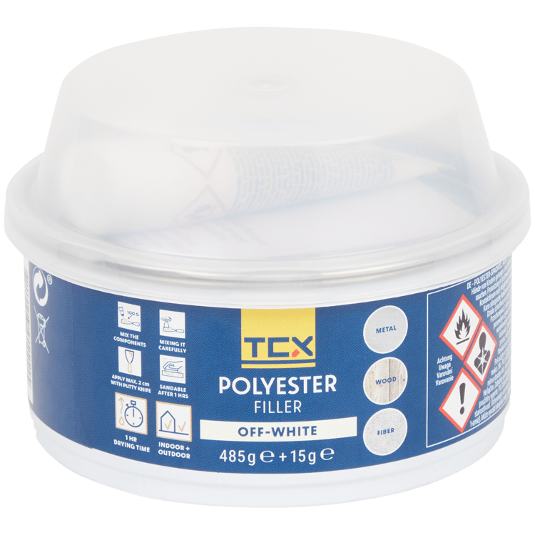 TCX Polyester-Spachtel Off-White