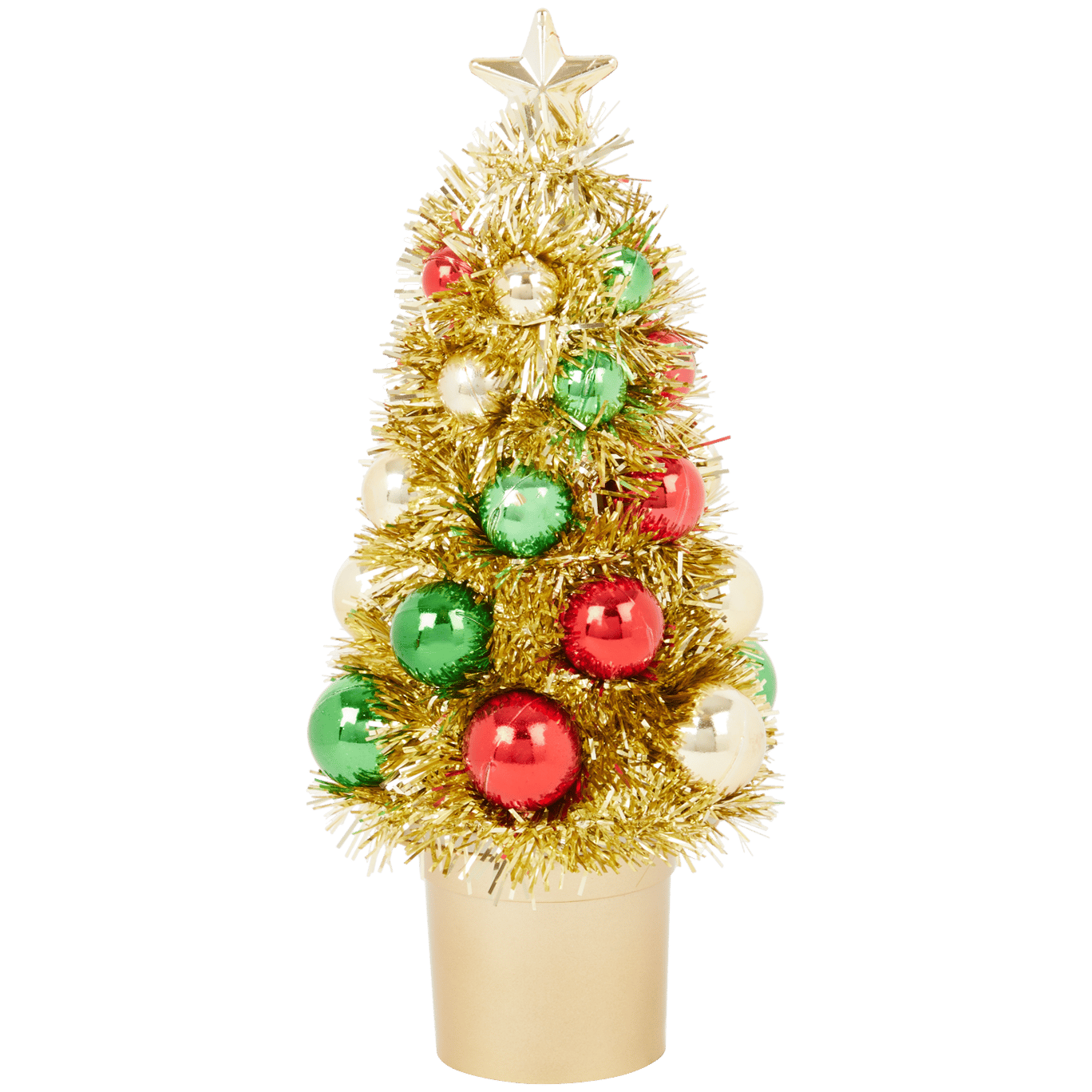 Miniárbol de Navidad artificial con bolas