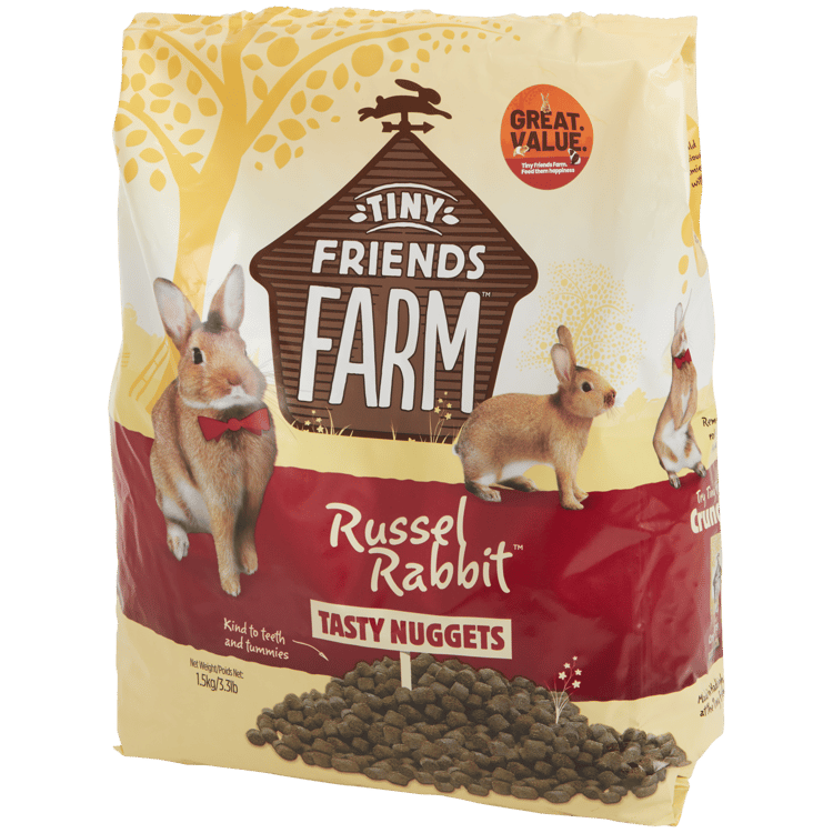 Tiny Friends Farm konijnenvoer Russel Rabbit