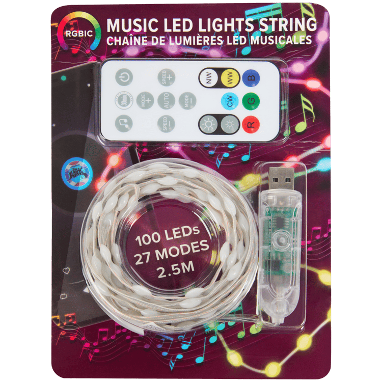 Guirlande lumineuse LED avec musique Eurodomest